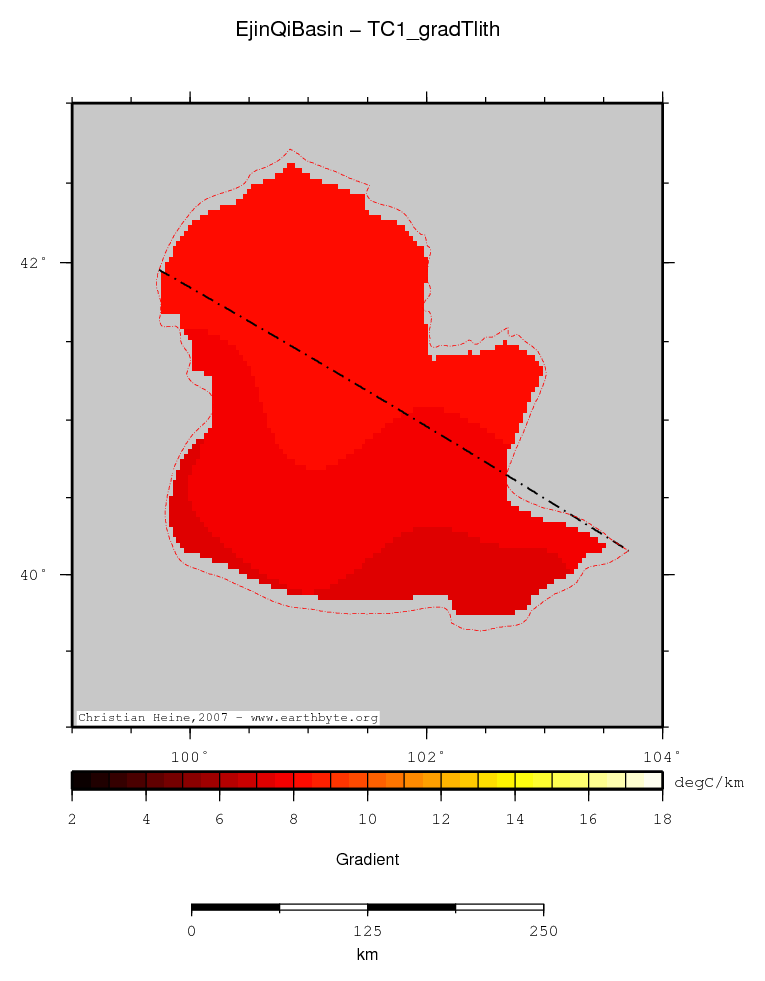 Ejin Qi Basin location map