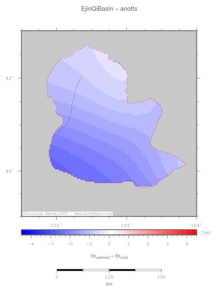 Ejin Qi Basin location map