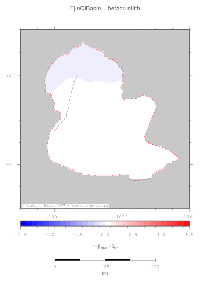 Ejin Qi Basin location map