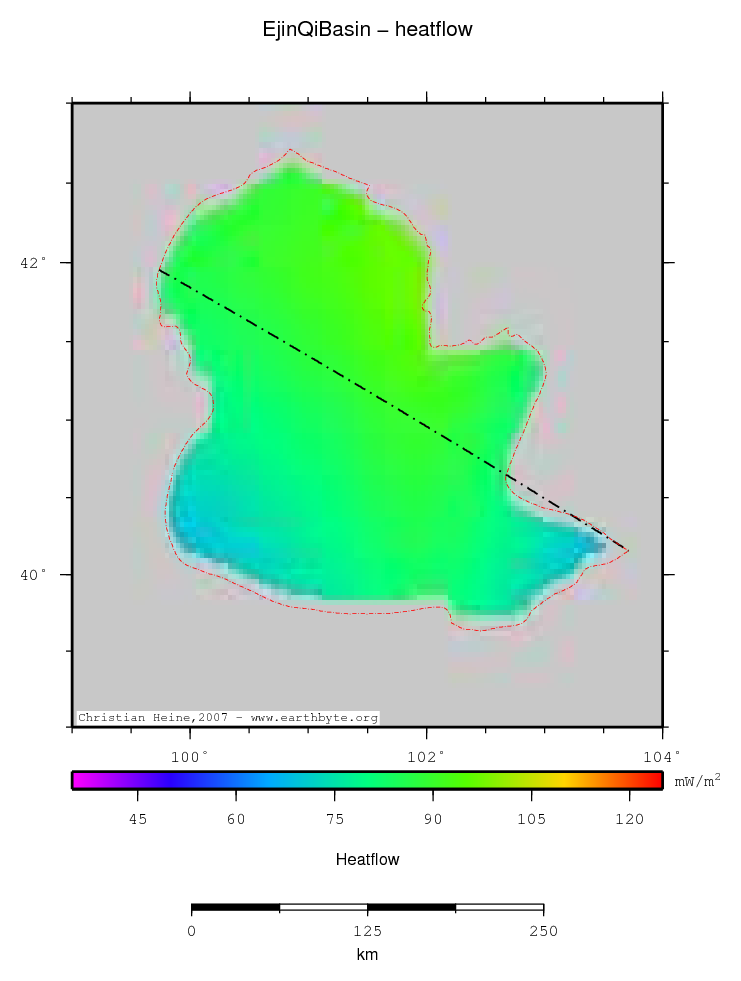 Ejin Qi Basin location map