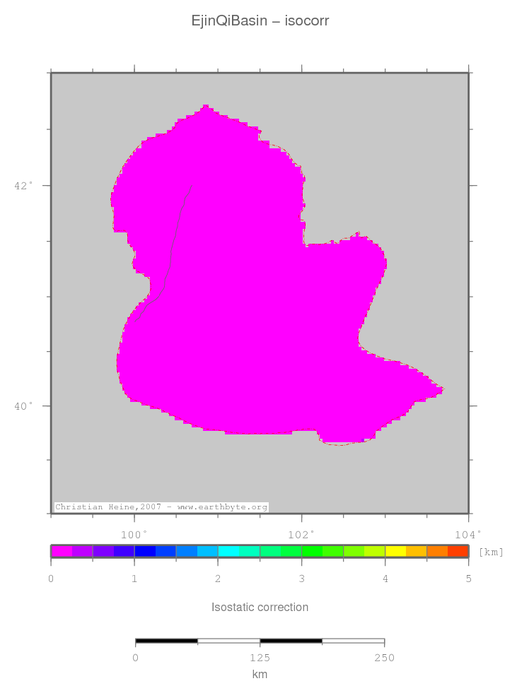 Ejin Qi Basin location map