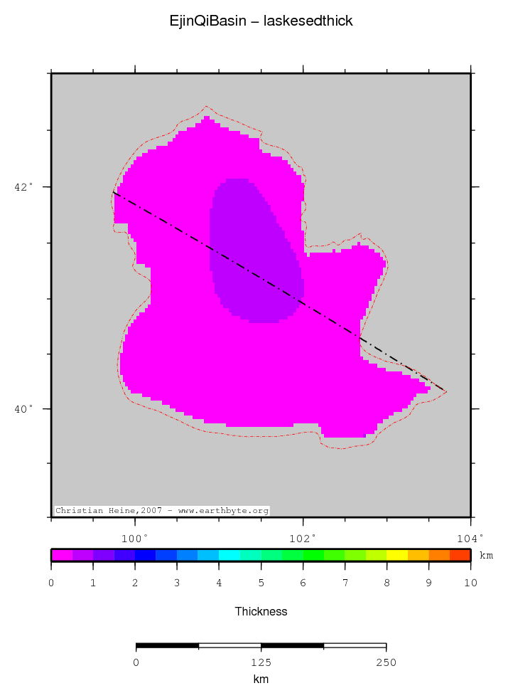 Ejin Qi Basin location map