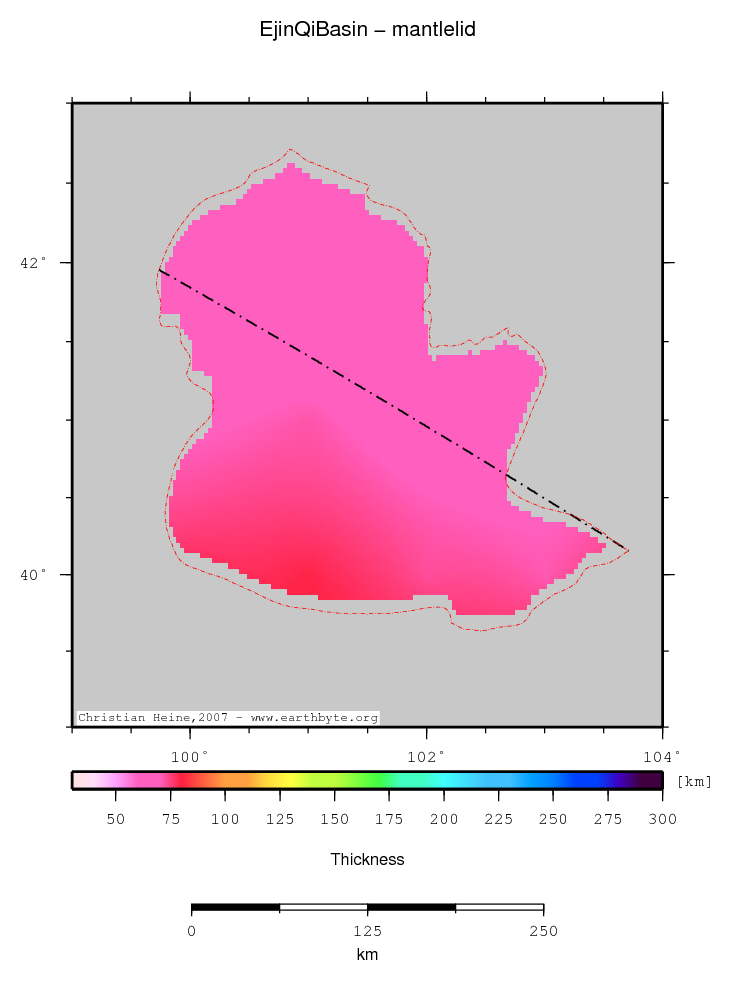 Ejin Qi Basin location map