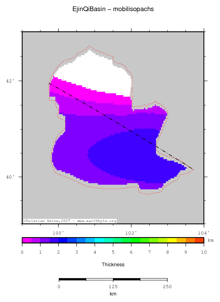 Ejin Qi Basin location map