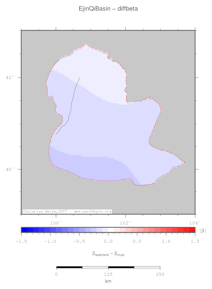 Ejin Qi Basin location map