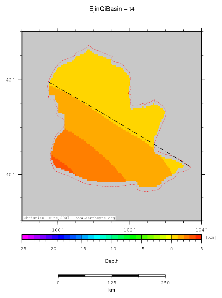 Ejin Qi Basin location map