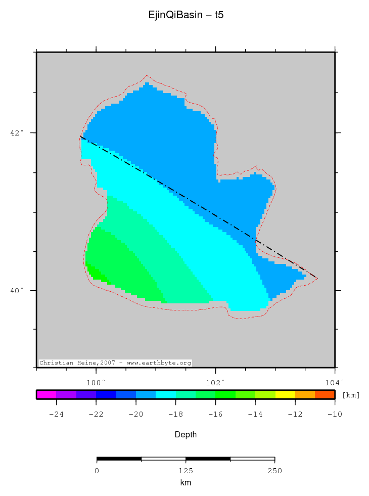 Ejin Qi Basin location map