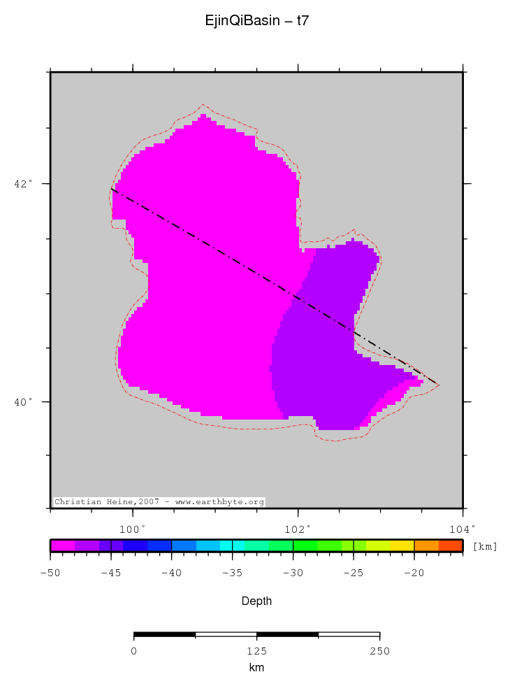 Ejin Qi Basin location map