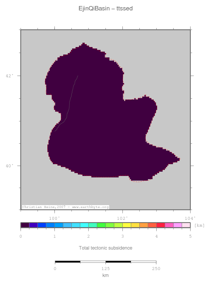 Ejin Qi Basin location map