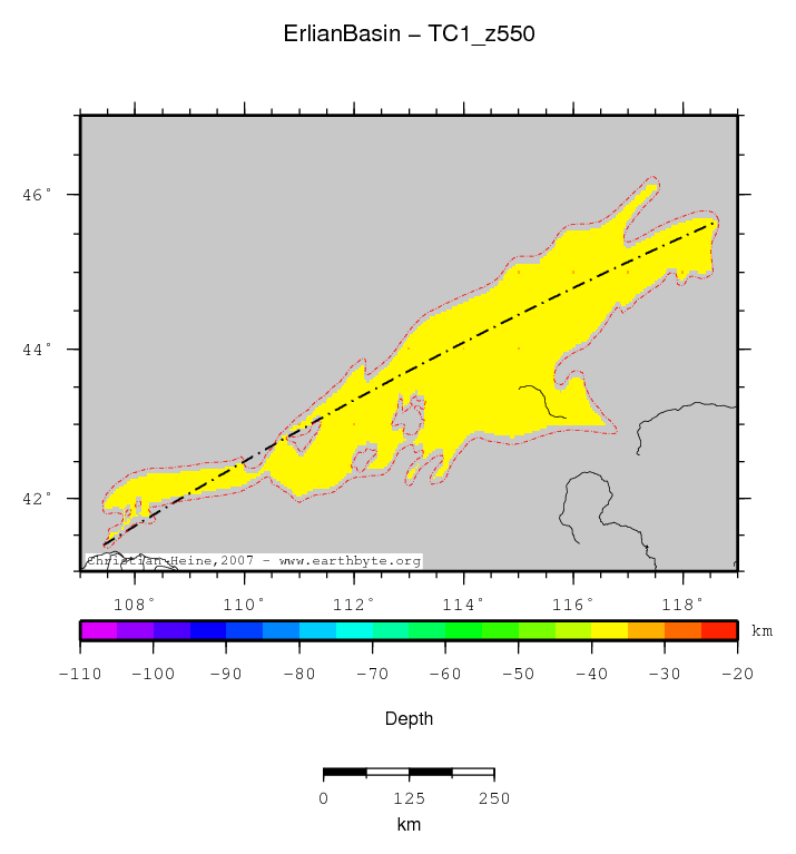 Erlian Basin location map