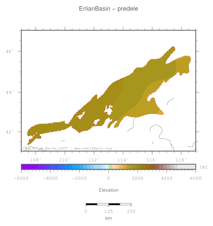 Erlian Basin location map