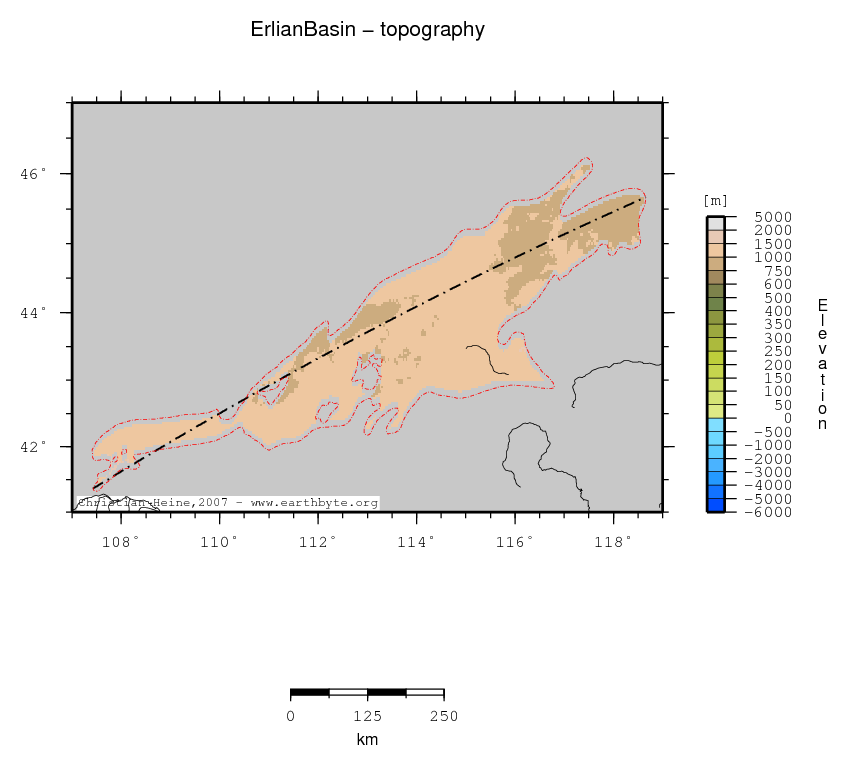 Erlian Basin location map