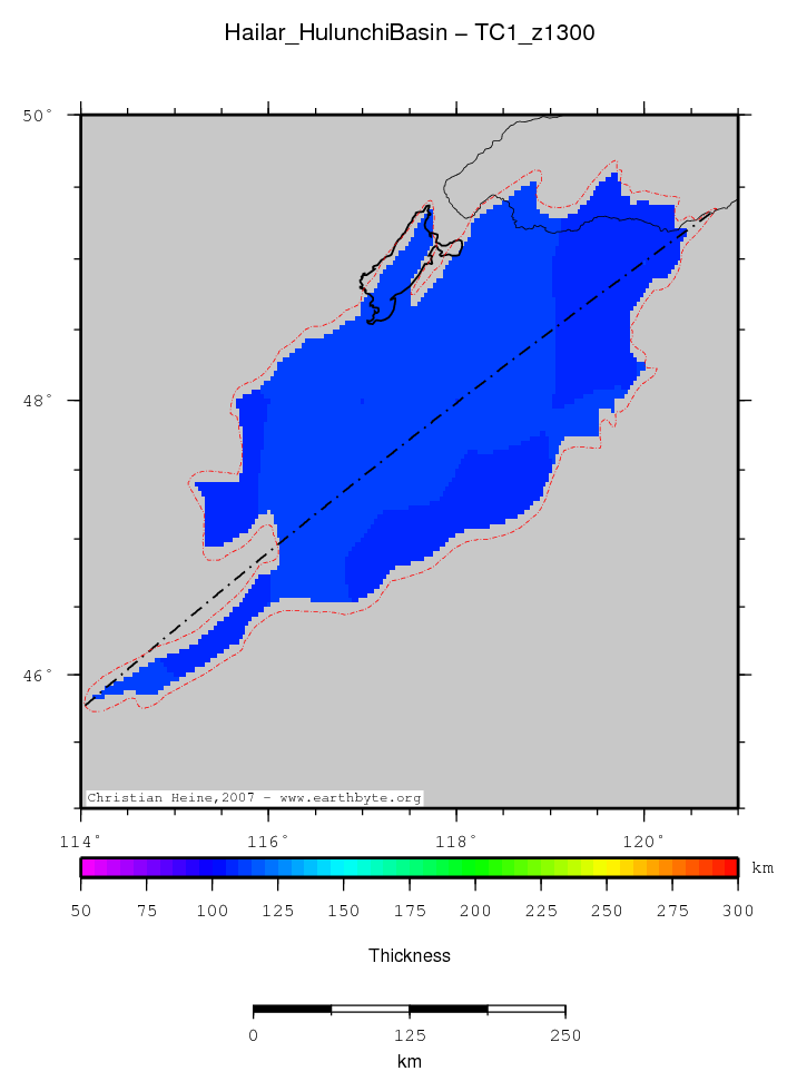 Hailar (Hulunchi) Basin location map