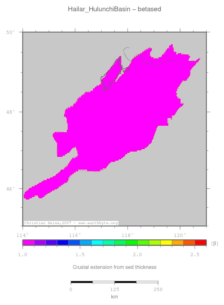 Hailar (Hulunchi) Basin location map