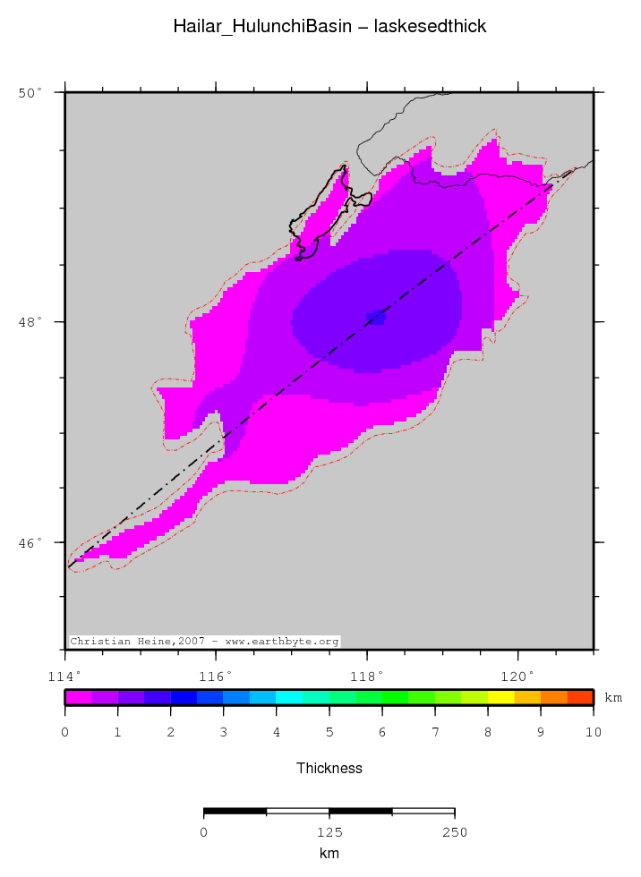 Hailar (Hulunchi) Basin location map