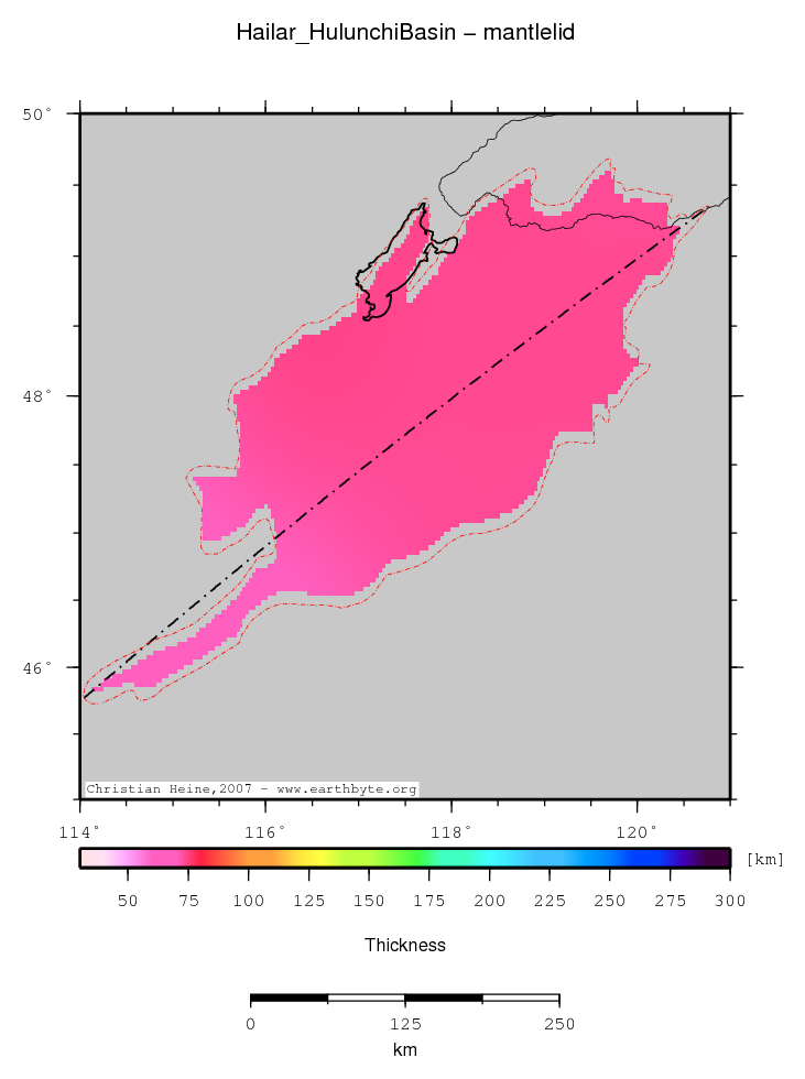 Hailar (Hulunchi) Basin location map