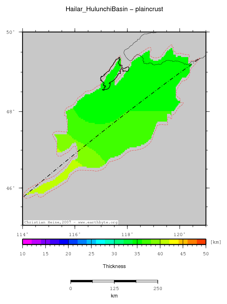 Hailar (Hulunchi) Basin location map