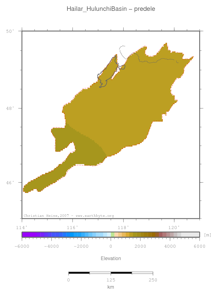 Hailar (Hulunchi) Basin location map