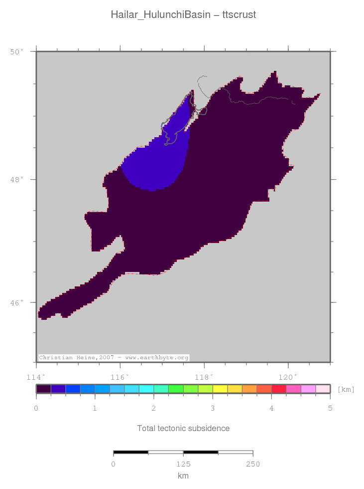 Hailar (Hulunchi) Basin location map