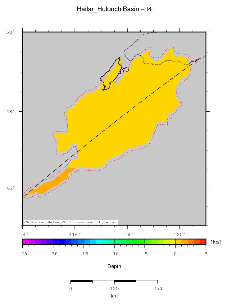 Hailar (Hulunchi) Basin location map