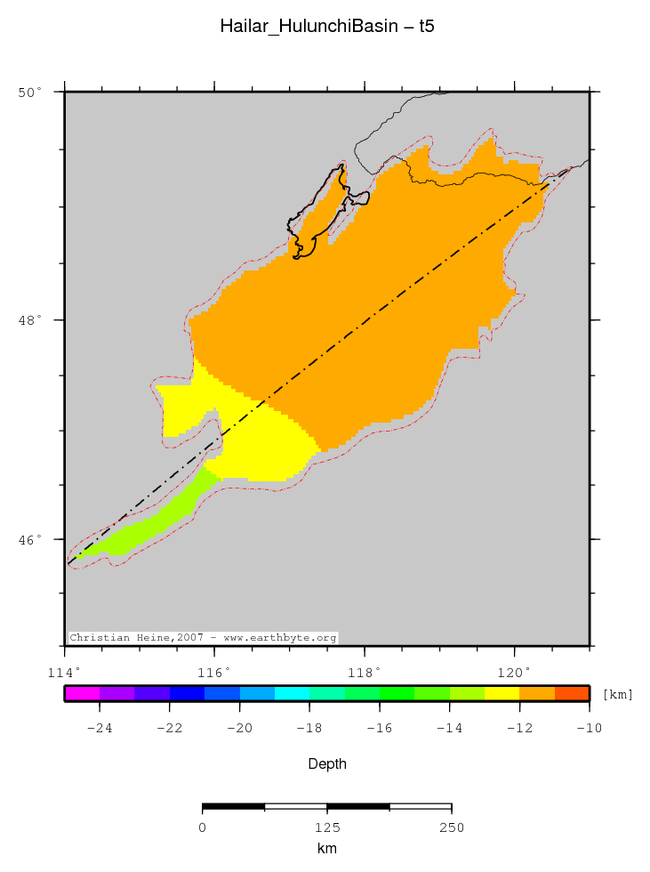 Hailar (Hulunchi) Basin location map