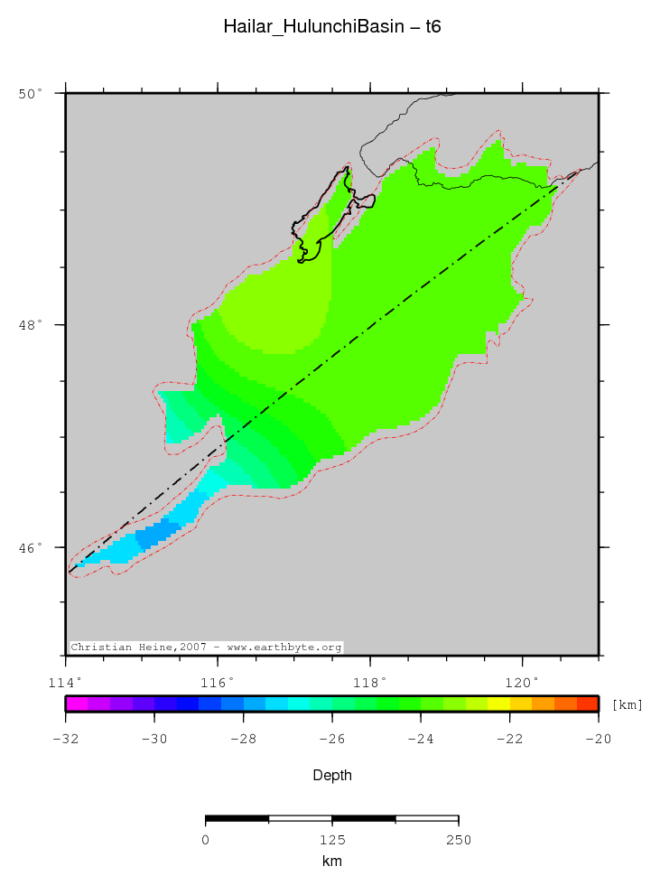 Hailar (Hulunchi) Basin location map