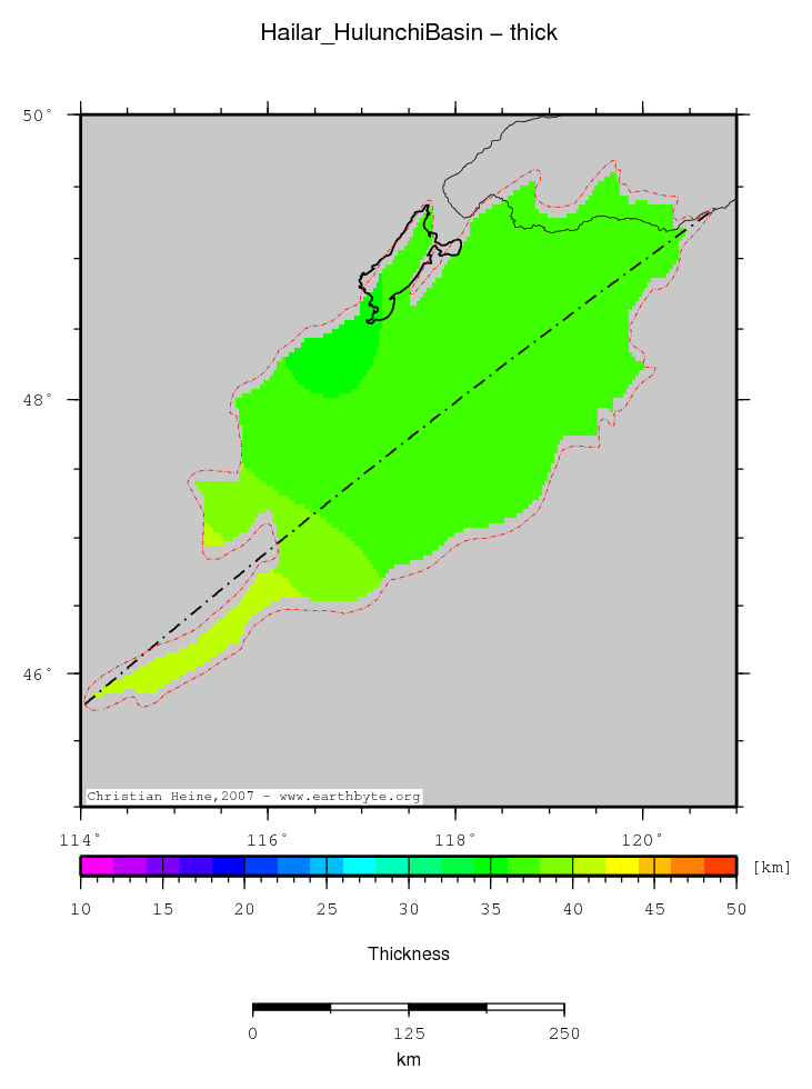 Hailar (Hulunchi) Basin location map