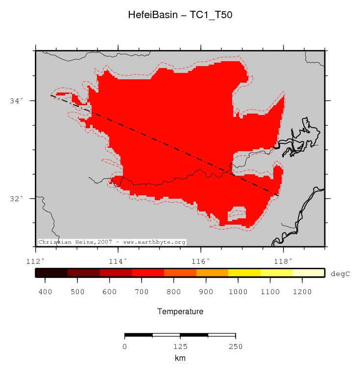 Hefei Basin location map