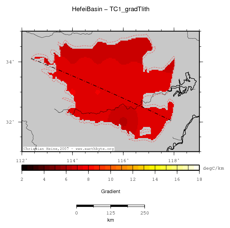 Hefei Basin location map