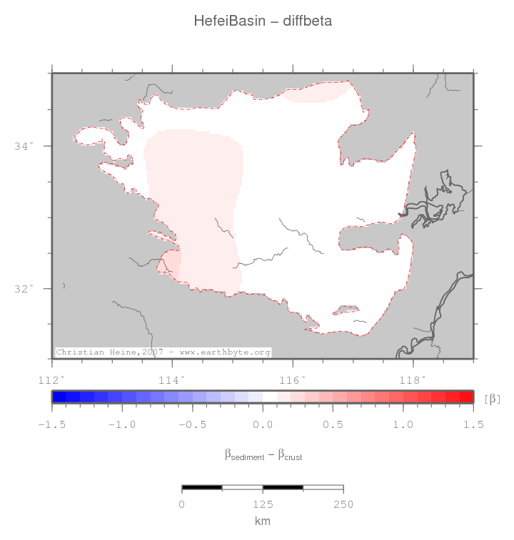 Hefei Basin location map