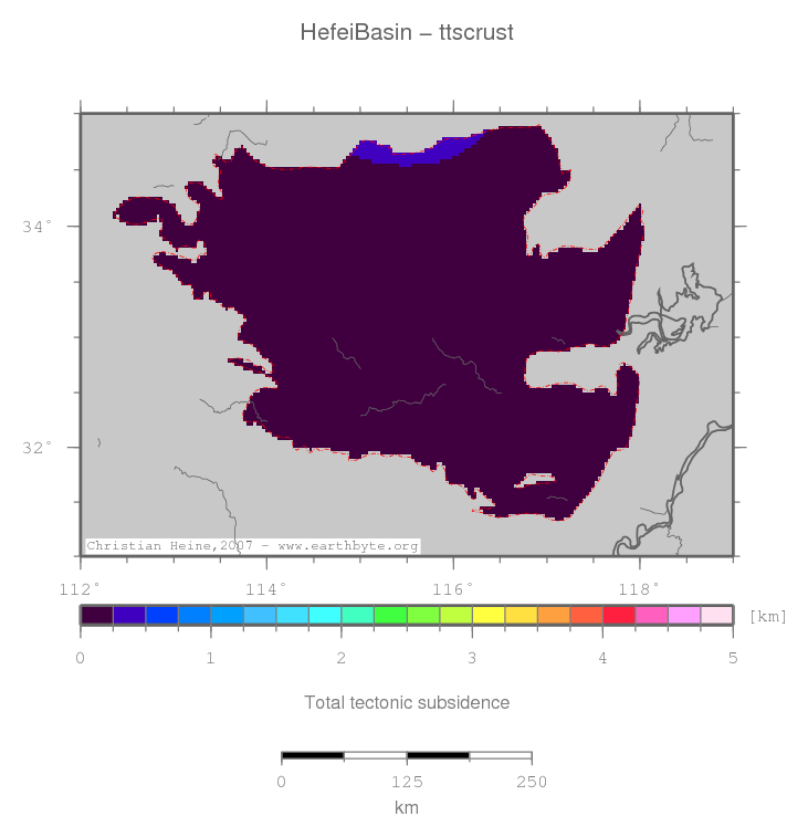 Hefei Basin location map