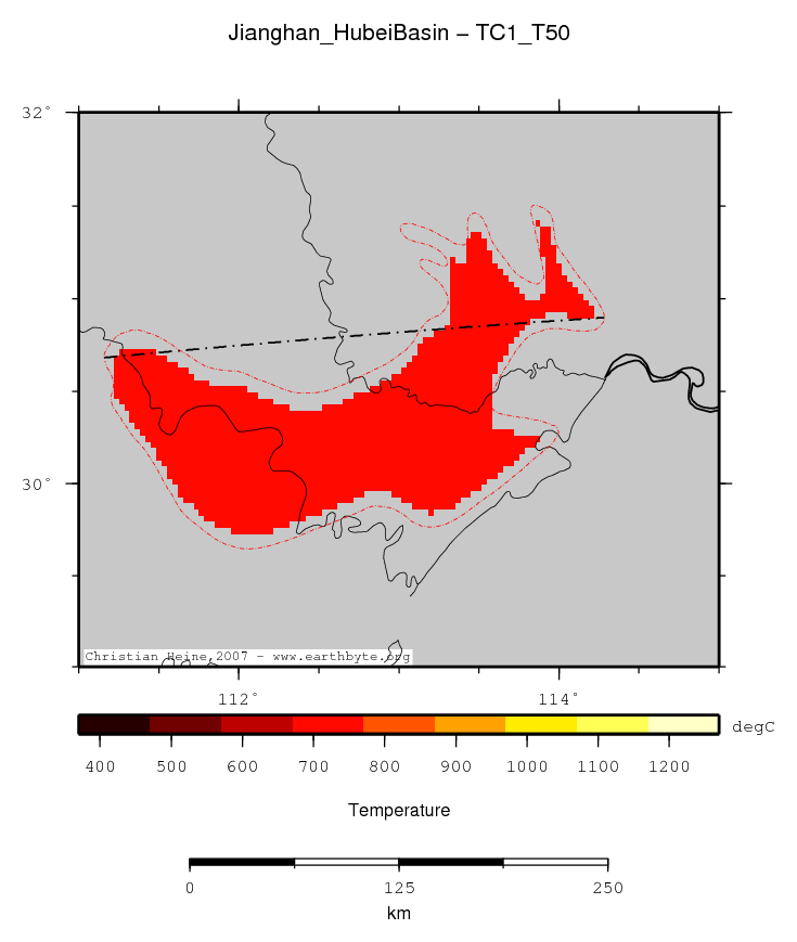 Jianghan (Hubei) Basin location map