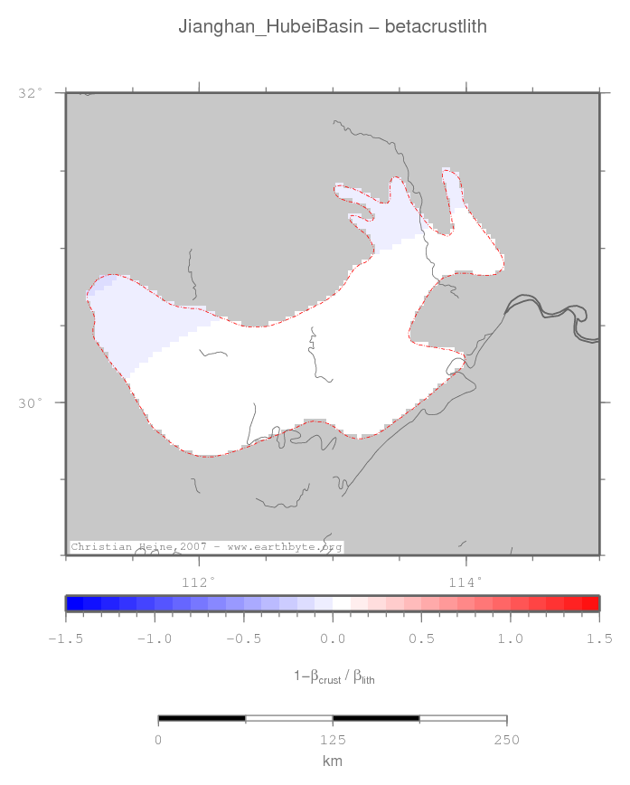 Jianghan (Hubei) Basin location map