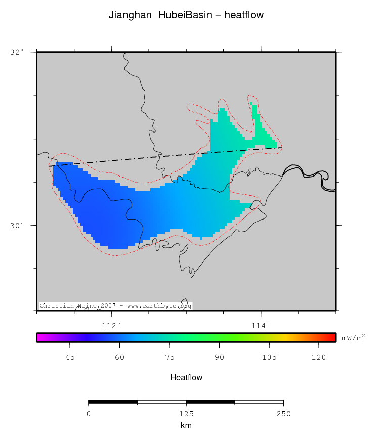 Jianghan (Hubei) Basin location map