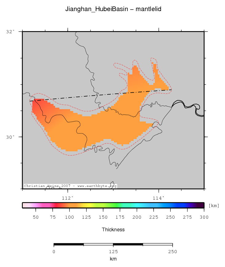 Jianghan (Hubei) Basin location map