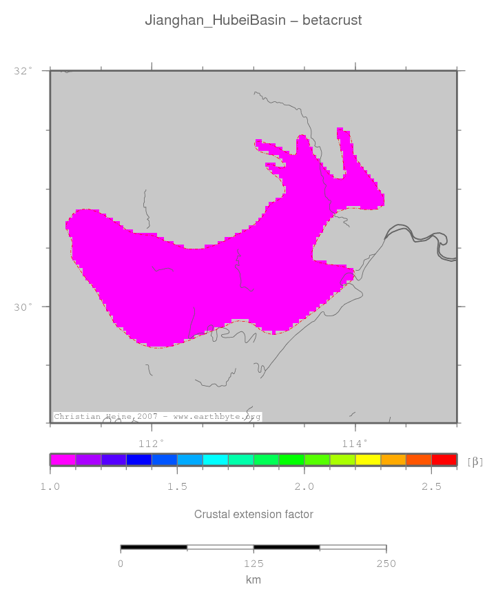 Jianghan (Hubei) Basin location map