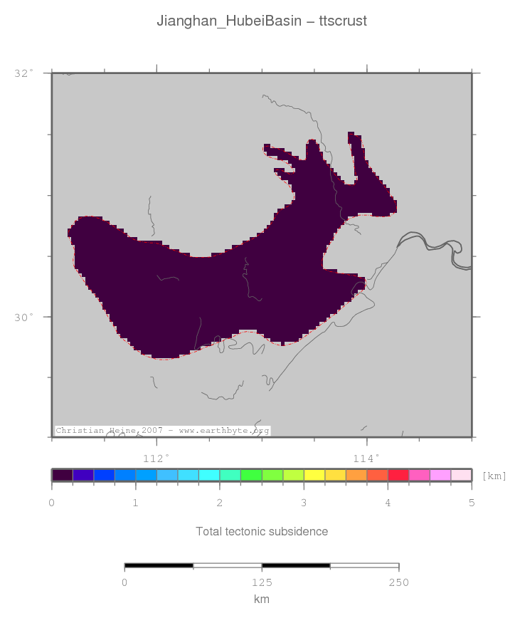 Jianghan (Hubei) Basin location map