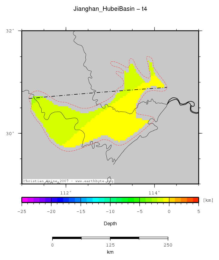 Jianghan (Hubei) Basin location map