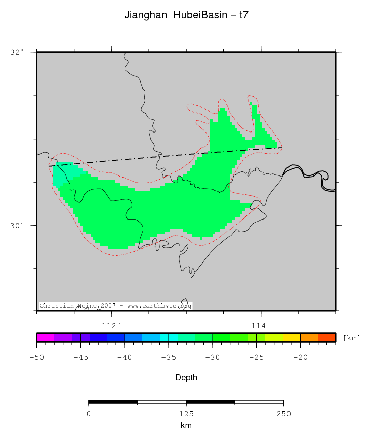 Jianghan (Hubei) Basin location map