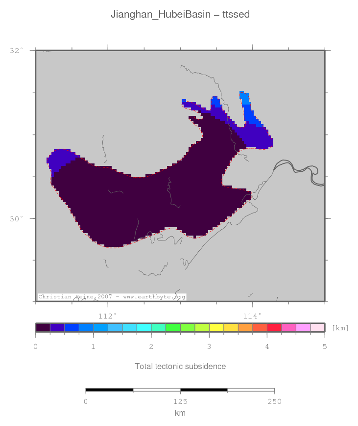 Jianghan (Hubei) Basin location map