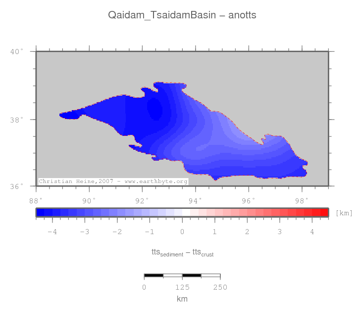 Qaidam (Tsaidam) Basin location map