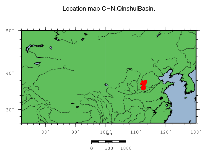 Qinshui Basin location map