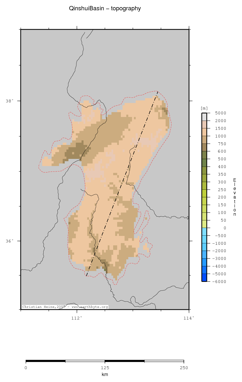 Qinshui Basin location map