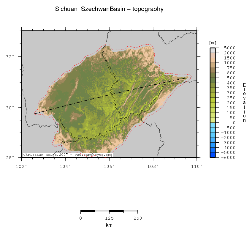 Sichuan (Szechwan) Basin location map