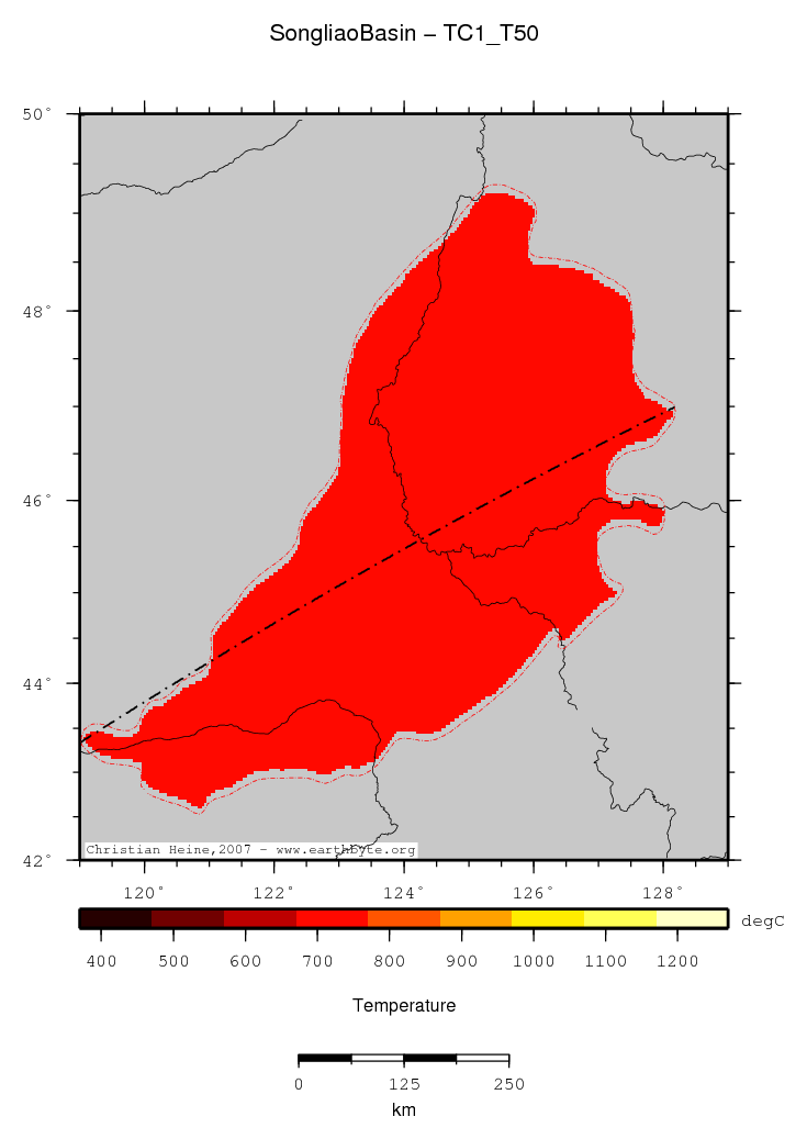 Songliao Basin location map