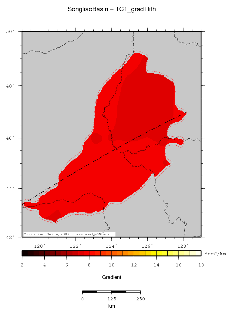 Songliao Basin location map