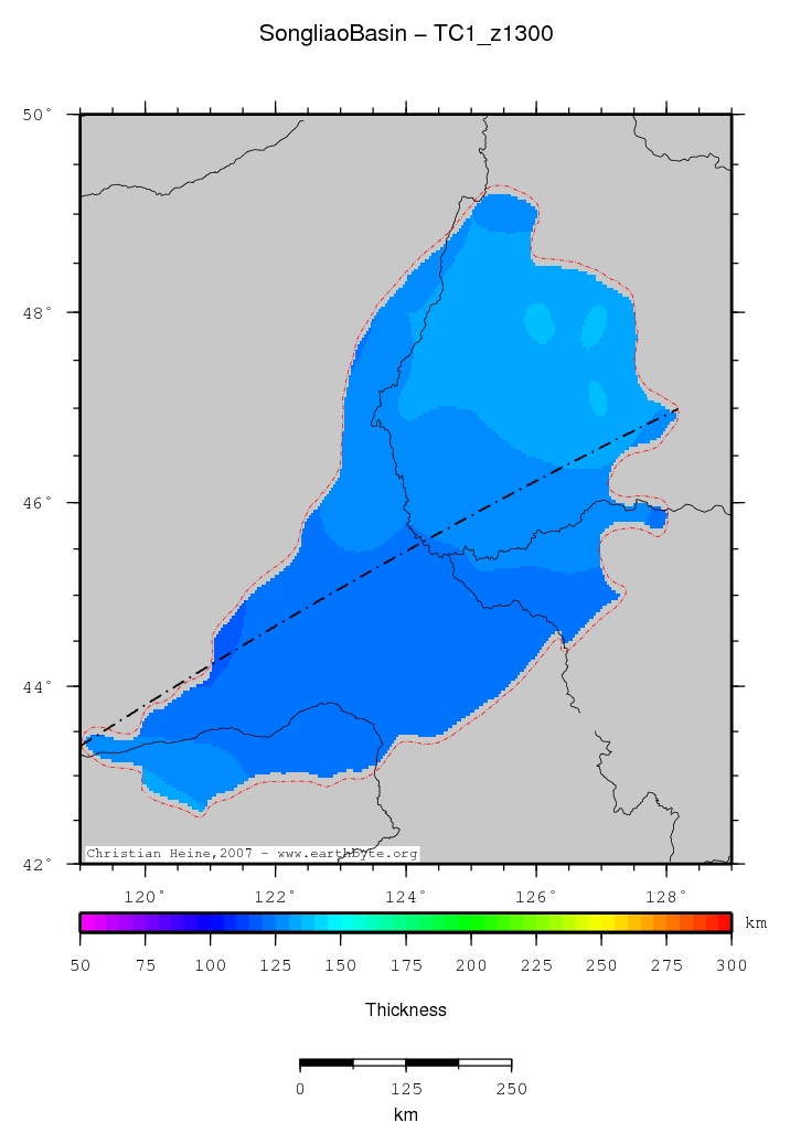 Songliao Basin location map