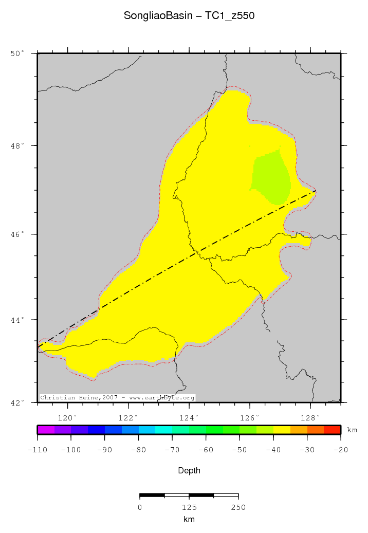 Songliao Basin location map