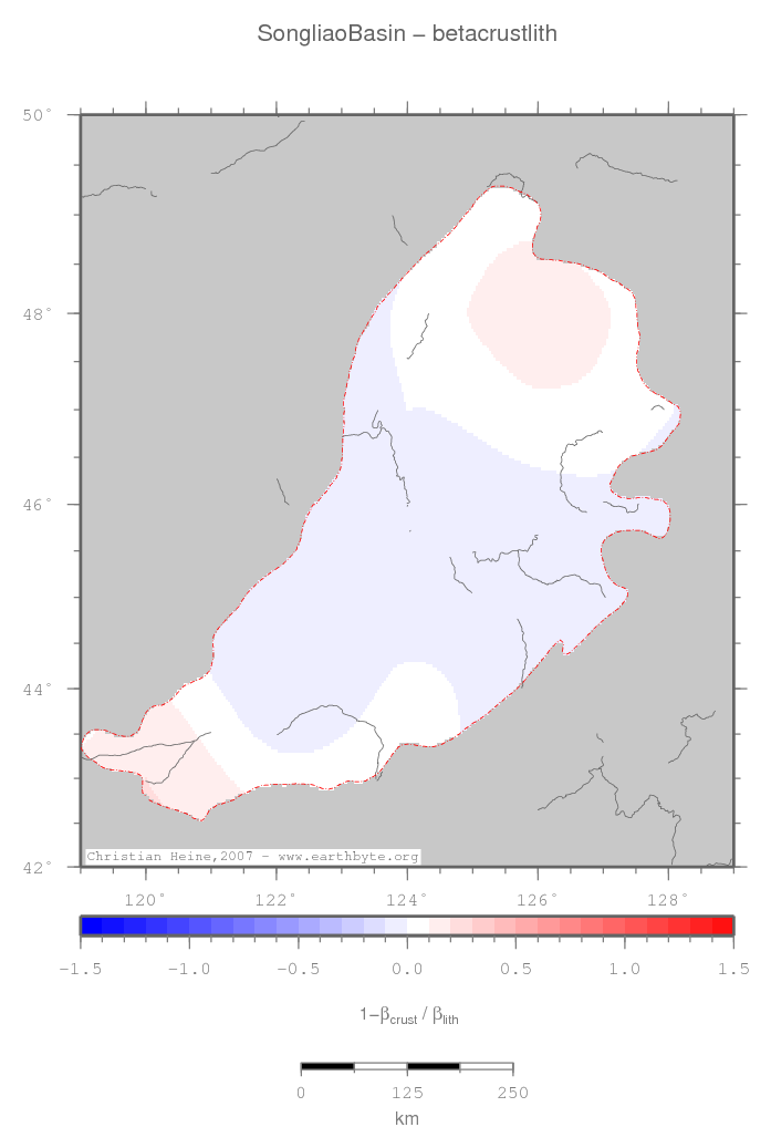 Songliao Basin location map