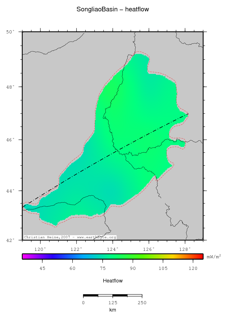 Songliao Basin location map